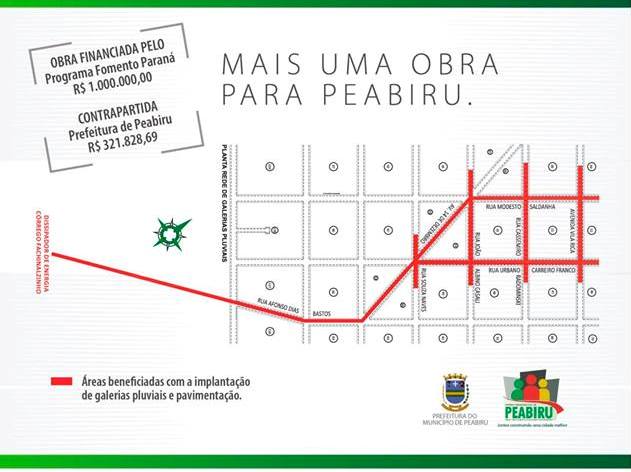 Localização da obra em Peabiru