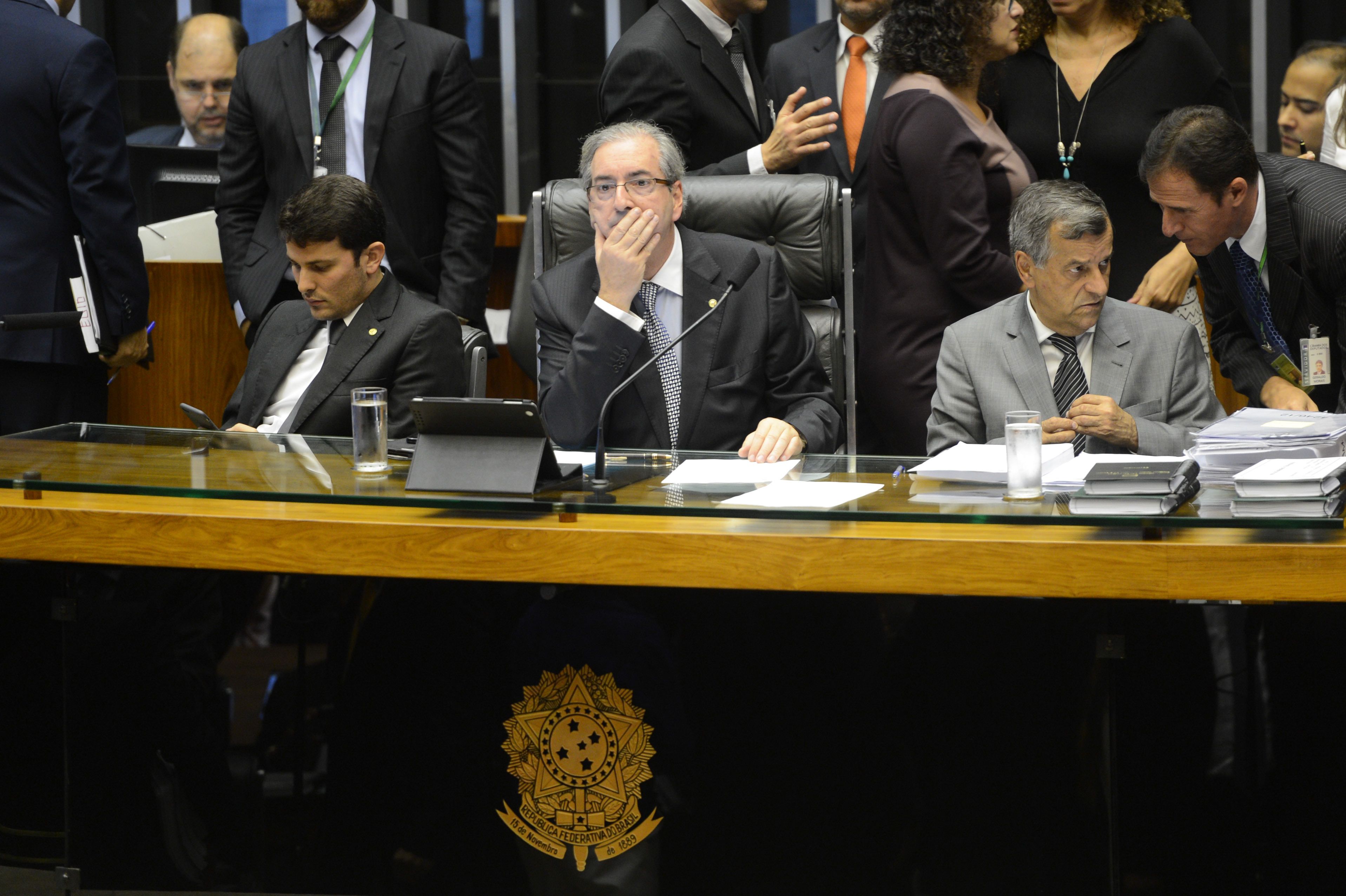 Brasília- DF- Brasil- 09/02/2015-  Presidente da Câmara, Eduardo Cunha, preside sessão extraordinária para votar o projeto de lei da biodiversidade. A PEC do Orçamento Impositivo deve ser votada em segundo turno (Fabio Rodrigues Pozzebom/Agência Brasil)