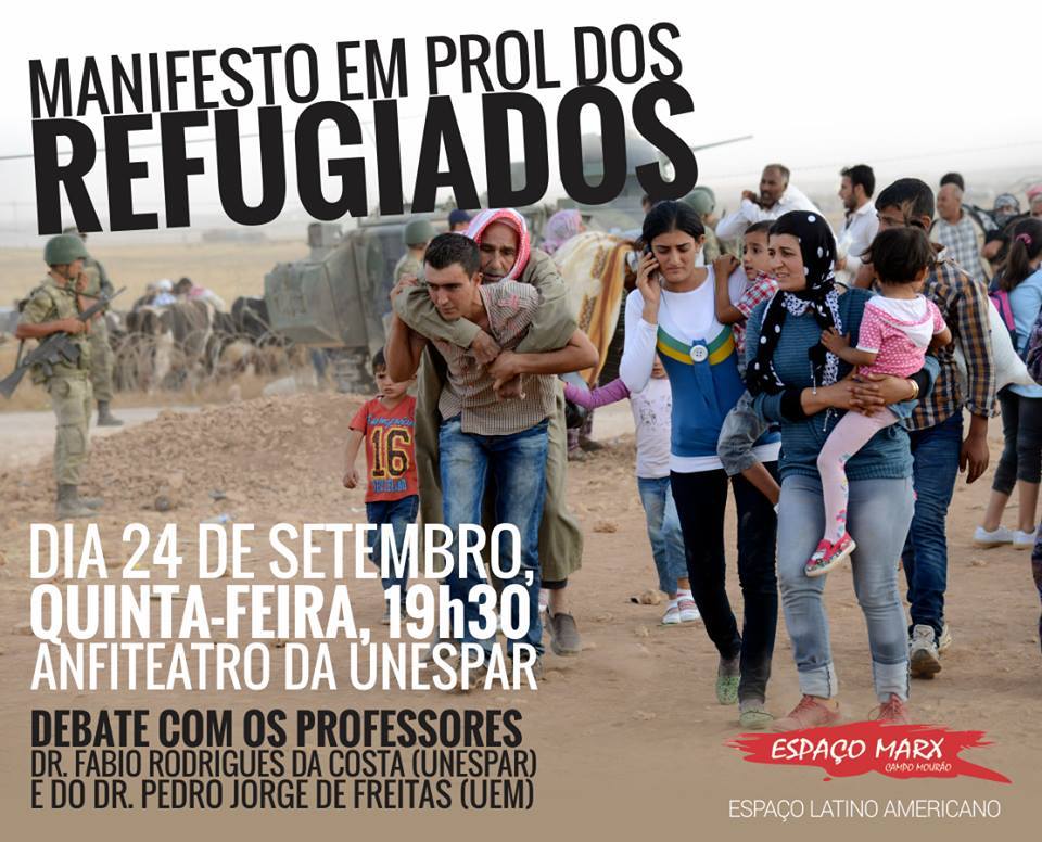 Manifesto em prol dos refugiados