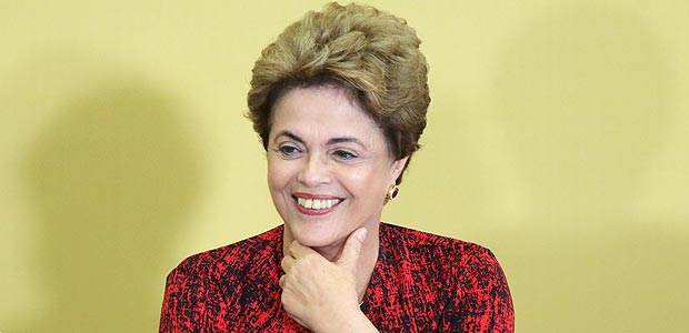Dilma durante a cerimônia de criação de novas universidades. Foto: Alan Marques