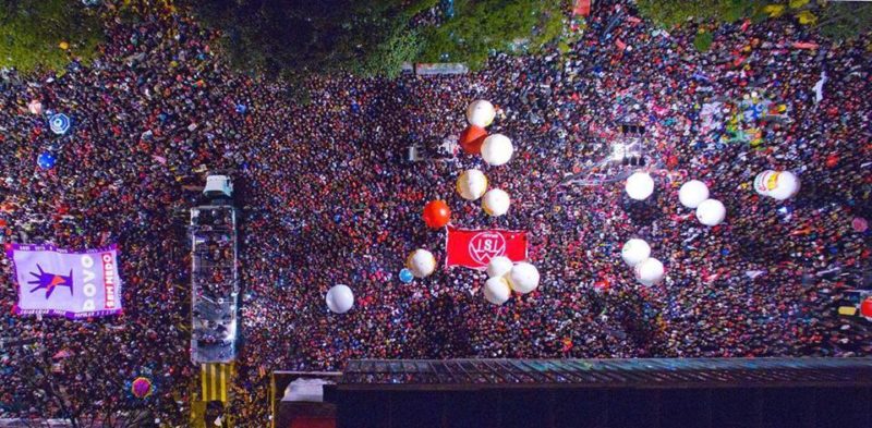 Manifestação contra o presidente interino Michel Temer, em São Paulo.