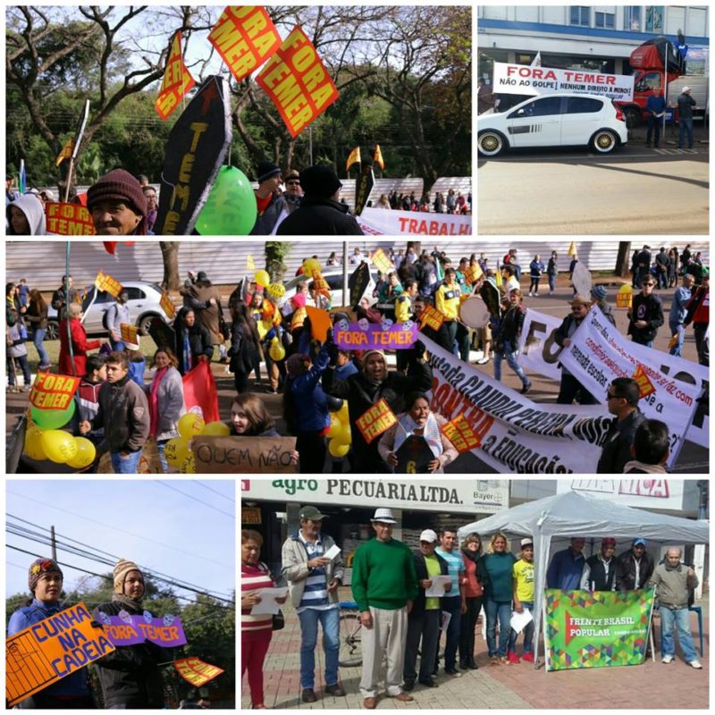 Manifestações no PR